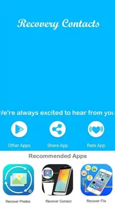 Recovery Contacts android App screenshot 0